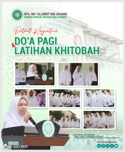 Do’a Pagi dan Latihan Khitobah NMTs. Mu’allimat NW Anjani