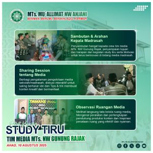 Study Tiru MTs. NW Gunung Rajak